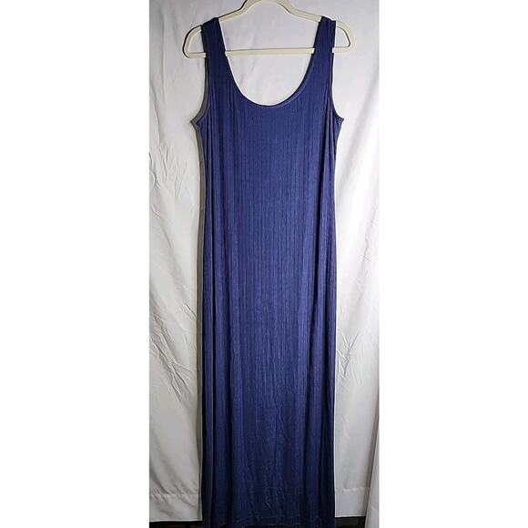 ALEX EVENING Two-Piece Set Size 16 Blue Long Sleeveless Dress & Sparkle Jacket - Picture 3 of 10
